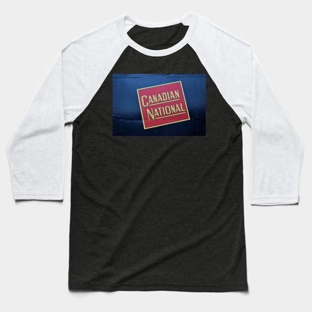 Canadian National logo Baseball T-Shirt by searchlight